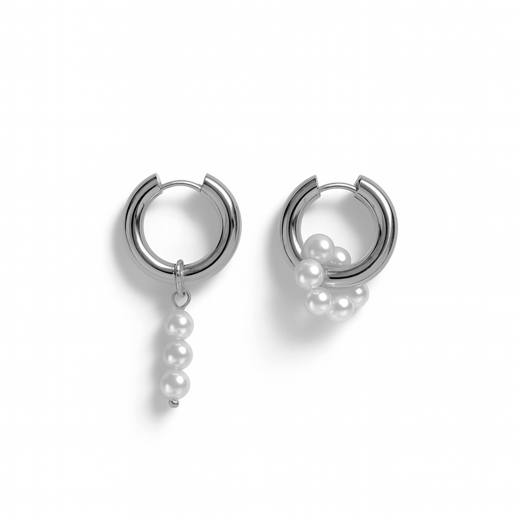 Blaise Hoop Earrings - Silver