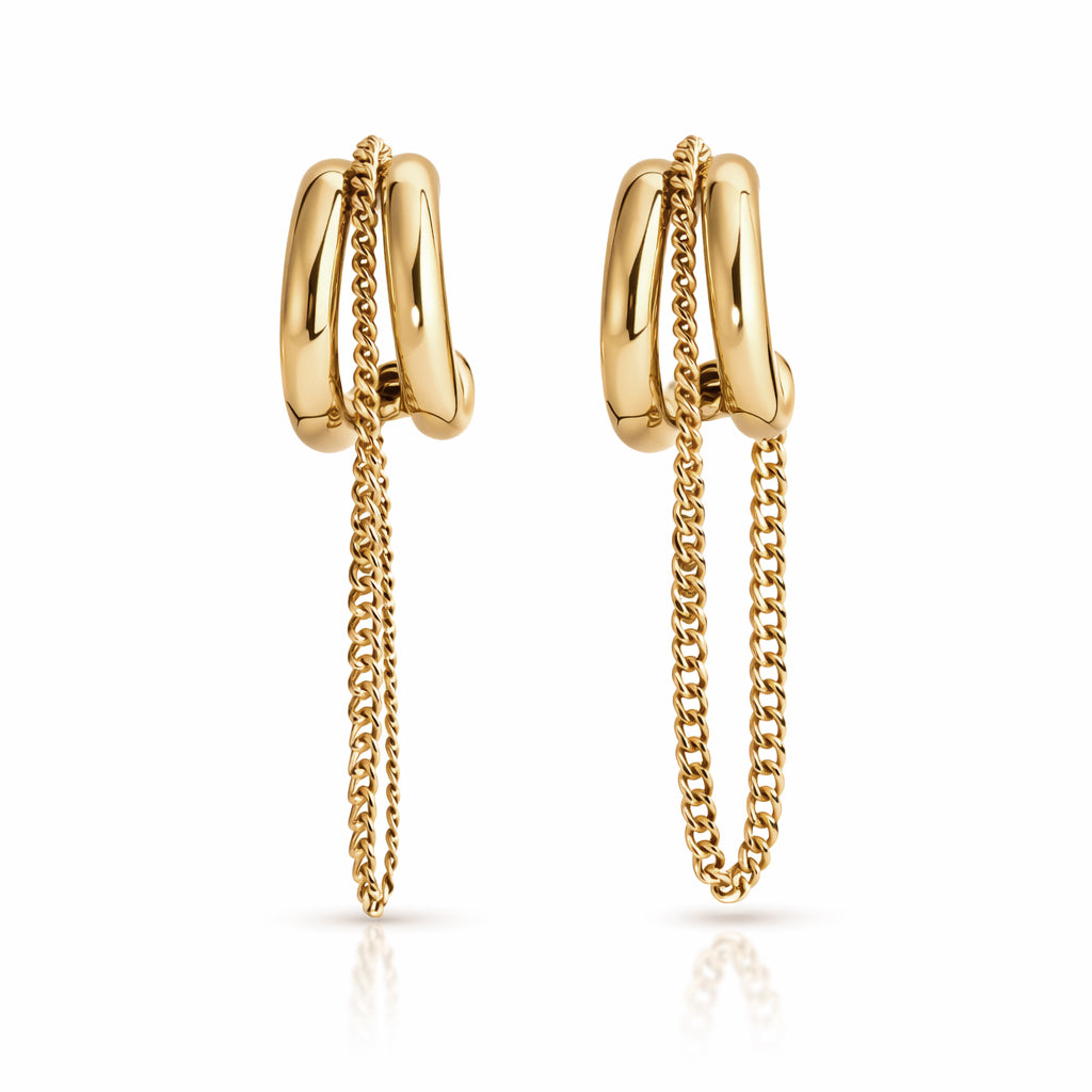 Rosa Earrings - Gold